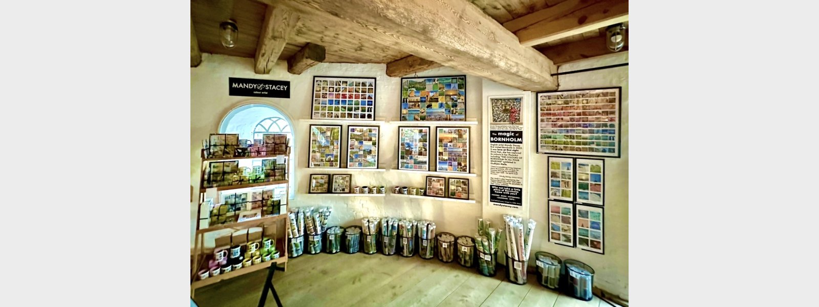 New exhibition in Gudhjem Mill, Bornholm by Colour Artist Mandy Stacey