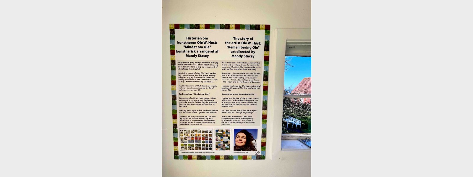 Mandy Stacey Exhibition opens in Oluf Hst Museum, Gudhjem, Bornholm