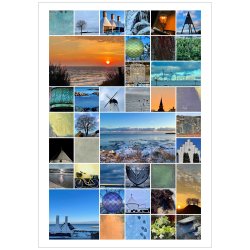 Bornholm Winter Montage Backlit A2