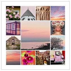 Bornholm Pink Mini<br>25 x 25 cm