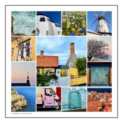 The Colours of Gudhjem<br>25 x 25 cm