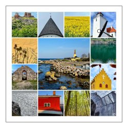 The Colours of Allinge / North Bornholm 25 x 25 cm