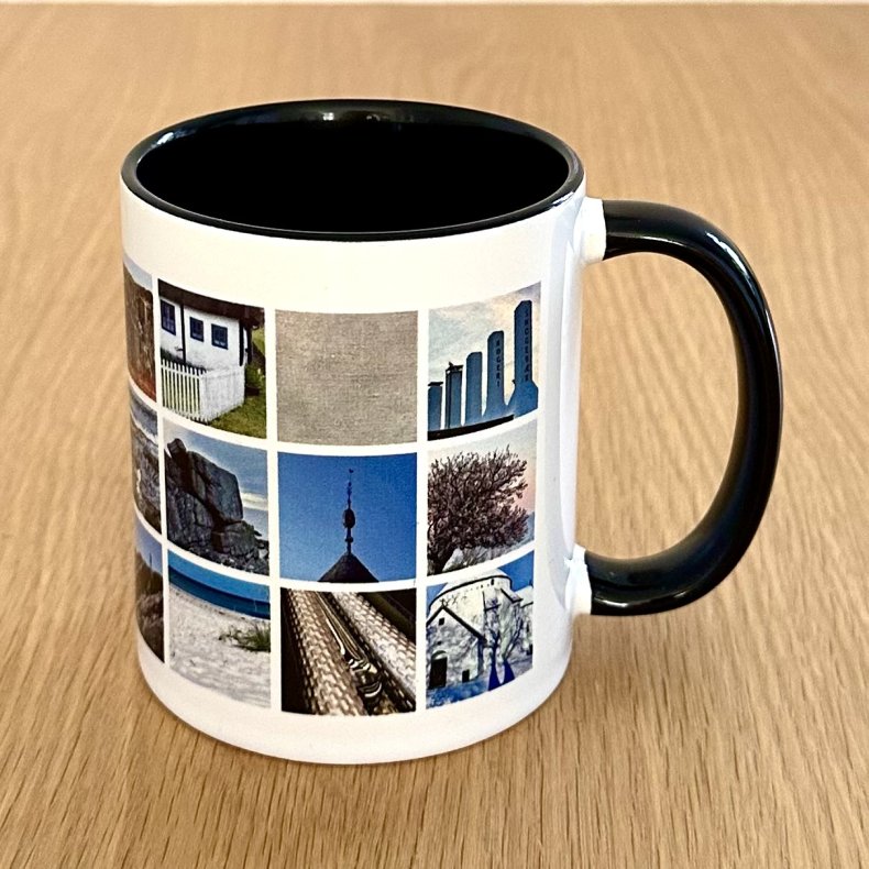 Black Bornholm Art Mug