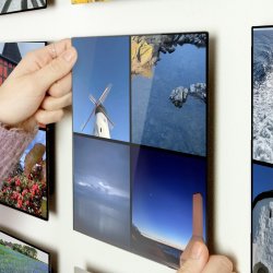 Bornholm Acrylic Wall Tile - Dark Blue