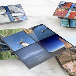 Bornholm Acrylic Wall Tile - Dark Blue