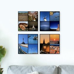 Bornholm Acrylic Wall Tile - Dark Blue