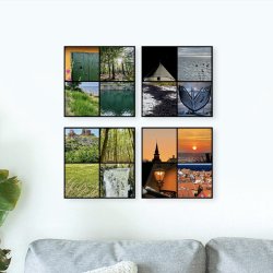 Bornholm Acrylic Wall Tile - Dark Green