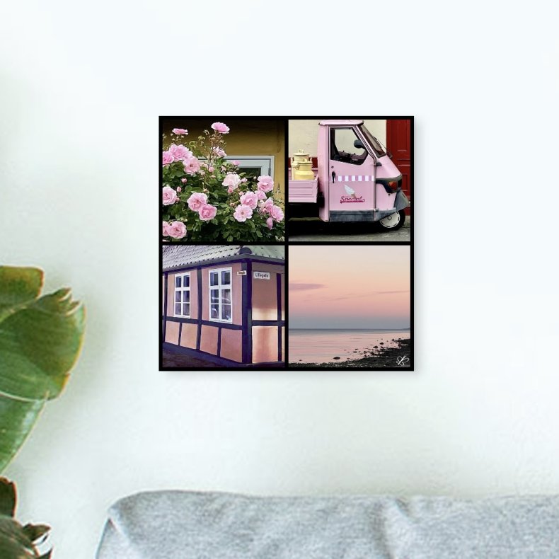 Bornholm Acrylic Wall Tile - Light Pink