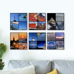 Bornholm Acrylic Wall Tile - Bright Blue