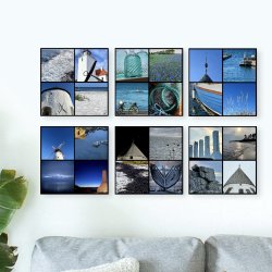 Bornholm Acrylic Wall Tile - Light Blue