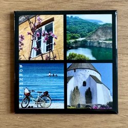 Bornholm PhotoArt Kleskabsmagnet 6,5 x 6,5 cm