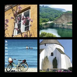 Bornholm PhotoArt Kleskabsmagnet 6,5 x 6,5 cm